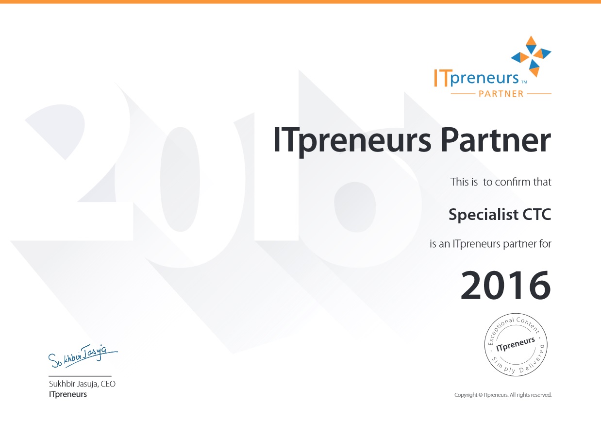 «Специалист» – официальный партнер ITpreneurs